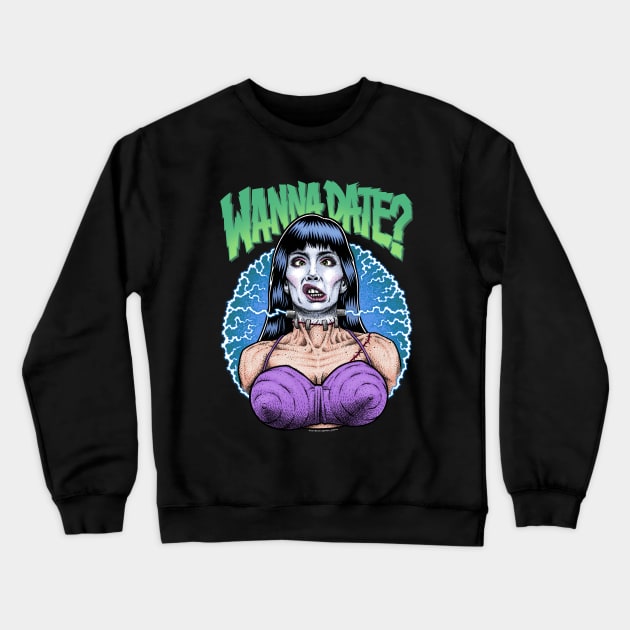 Frankenhooker Crewneck Sweatshirt by PeligroGraphics